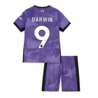 Koszulka piłkarska Liverpool Darwin Nunez #9 Strój Trzeci dla dzieci 2023-24 tanio Krótki Rękaw (+ Krótkie spodenki)